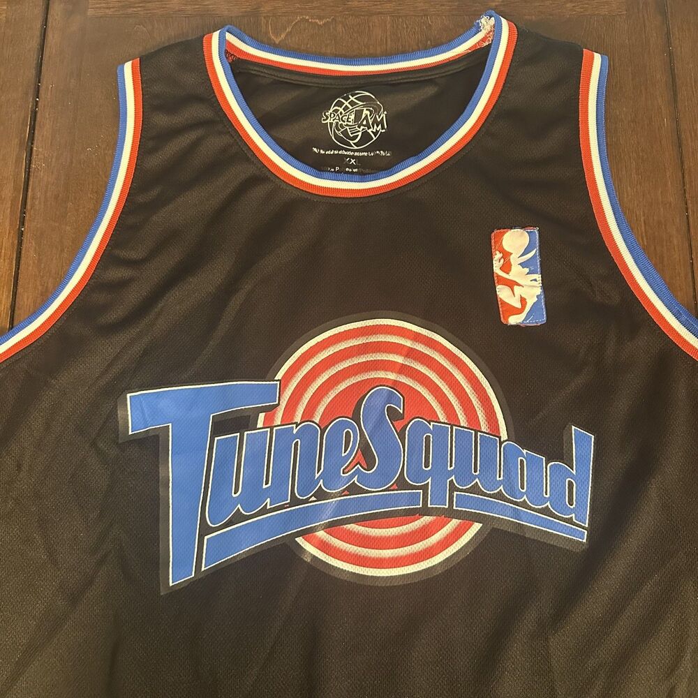 Space Jam Bugs Bunny #1 Tune Squad Jersey Mens 2XL Black Looney Tunes Basketball